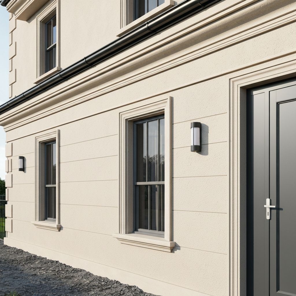 Exterior rendering and plastering services